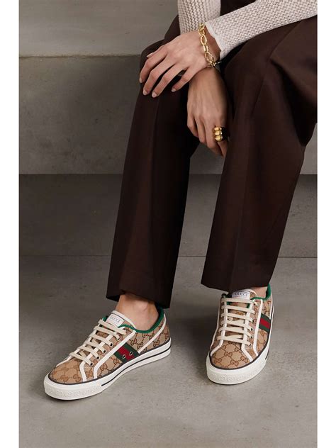 scarpe gucci tennis perline|net a porter gucci shoes.